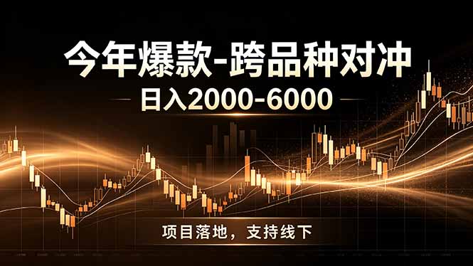 全新跨品种对冲模式上线!日稳定盈利 2000-6000,合规长久可批量放大-资源站