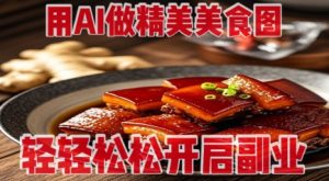 用AI做精美美食图,无需专业设备拍摄,轻轻松松开启副业-资源站