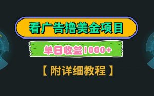 Google谷歌看广告撸美金,3分钟到账2.5美元,自撸拉新收益无上限,轻松日入1k+-资源站