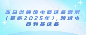 亚马逊跨境电商选品案例(更新2025年4月)，跨境电商利基选品-资源站