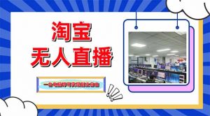 淘宝无人直播带货,单品打爆+搜索流打法,24小时必出单-资源站