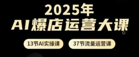 2025年AI爆店运营大课，13节AI实操课+37节流量运营课-资源站
