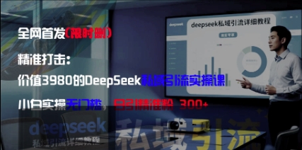 精准打击:价值3980的DeepSeek私域引流实操课,小白实操无门槛,日引精准粉300+-资源站