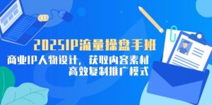 2025IP流量操盘手班，商业IP人物设计，获取内容素材，高效复制推广模式-资源站