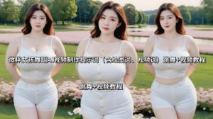 微胖女孩舞蹈AI视频制作提示词(含绘图词、视频词) 跳舞+视频教程-资源站