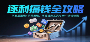 逐利搞钱全攻略:学底层逻辑+手段策略,掌握提效工具与18个搞钱锦囊-资源站