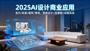 2025AI设计商业应用:室内/软装/建筑/景观,智能设计+效果图+动画实战-资源站