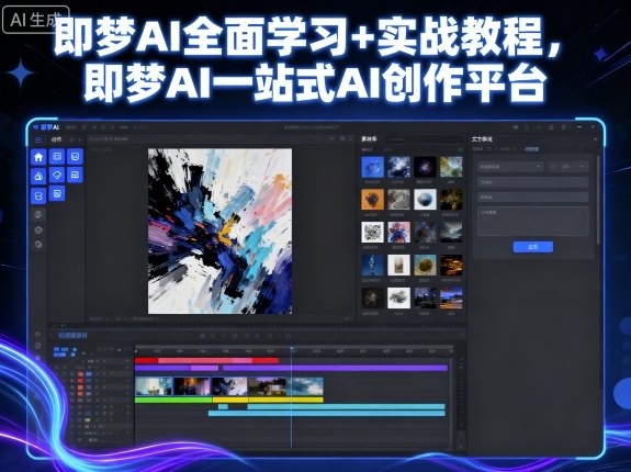 即梦AI全面学习+实战教程，即梦AI一站式AI创作平台-资源站