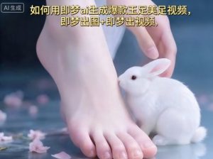 如何用即梦ai生成爆款玉足美足视频，即梦出图+即梦出视频，快速涨粉-资源站