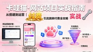 卡哇猫·网站项目,网站搭建与运营以及引流跳转付费-资源站