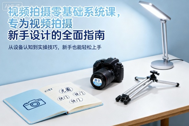 视频拍摄零基础系统课，专为视频拍摄新手设计的全面指南-资源站