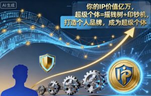 你的IP价值亿万，超级个体=摇钱树+印钞机，打造个人品牌，成为超级个体-资源站