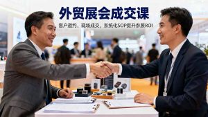 外贸展会成交课,含目标制定、客户邀约、现场成交,系统化SOP提升参展ROI-资源站
