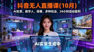 抖音无人直播课(10月-资源站