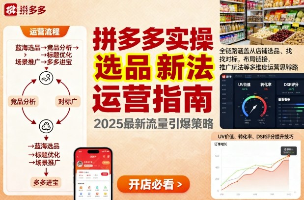 王校长9月12拼多多实操新玩法，全链路涵盖从店铺选品、找对标，布局链接，推广玩法等多维度运营思路(更新)-资源站