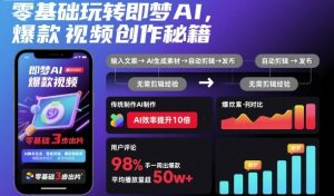 零基础玩转即梦AI,爆款视频创作秘籍-资源站