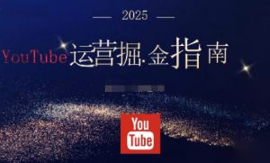 2025油管YouTuBe运营掘金指南,全方位帮你从零搭建油管运营体系-资源站