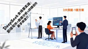 DeepSeek全场景实战：职场写作+数据分析+自媒体创作，新手快速月入过万-资源站