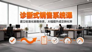诊断式销售系统课，建立标准化销售体系，大幅提升成交转化率-资源站