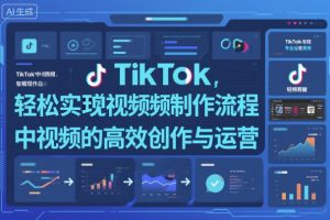 TikTok中视频制做流程，轻松实现Tk中视频的高效创作与运营-资源站