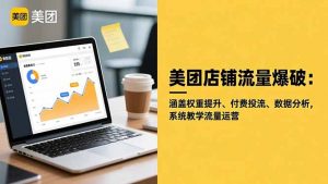 美团店铺流量爆破:涵盖权重提升、付费投流、数据分析,系统教学流量运营-资源站