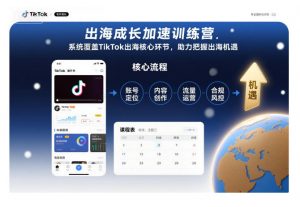 出海成长加速训练营,系统覆盖TikTok出海核心环节,助力把握出海机遇(更新)-资源站