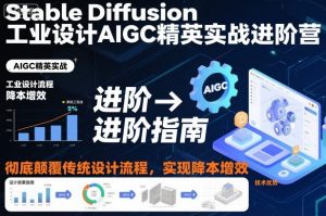 Stable Diffusion工业设计AIGC精英实战进阶营，彻底颠覆传统设计流程，实现降本增效-资源站
