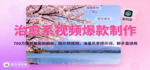治愈系视频爆款制作，700万播放量案例解析，图片转视频，海量风景提示词，新手直接用-资源站