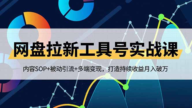 网盘拉新工具号实战课，内容SOP+被动引流+多端变现，打造持续收益月入破万-资源站
