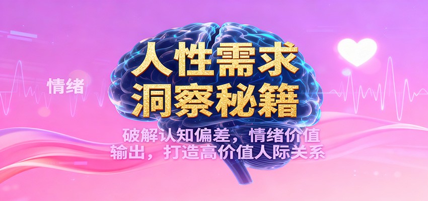 人性需求洞察秘籍，破解认知偏差，情绪价值输出，打造高价值人际关系-资源站