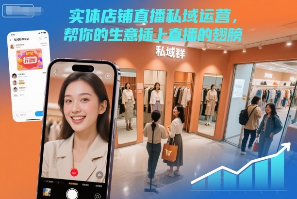 实体店铺直播私域运营，帮你的生意插上直播的翅膀-资源站