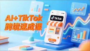 AI+TikTok跨境速成课，智能翻译、店铺定位、流程拆解，7天高效上线运营-资源站
