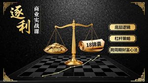 《逐 利》商业实战课，底层逻辑、杠杆策略、18锦囊，跨周期财富心法(更新-资源站