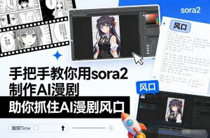 手把手教你用sora2制作AI漫剧，助你抓住AI漫剧风口-资源站