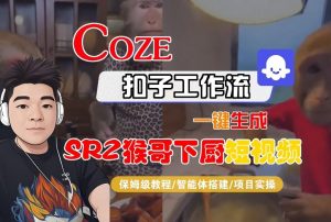 Coze扣子智能体工作流一键生成“SORA2猴哥下厨“短视频，全流程保姆级教学-资源站