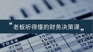 老板能听得懂的财务决策课，报表解读、数据洞察、风险识别，用财务驱动业务增长-资源站