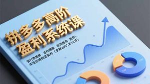 拼多多高阶盈利系统课，强付费策略、活动爆破、首页推荐，实现店铺稳定盈利(更新12月-资源站