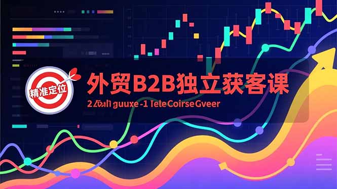 外贸B2B独立获客课，Facebook主页搭建、消息互动广告、精准定位，打造高询盘系统-资源站