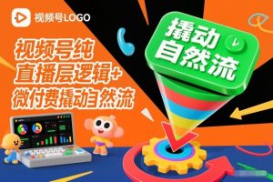 视频号纯直播底层逻辑+微付费撬动自然流-资源站