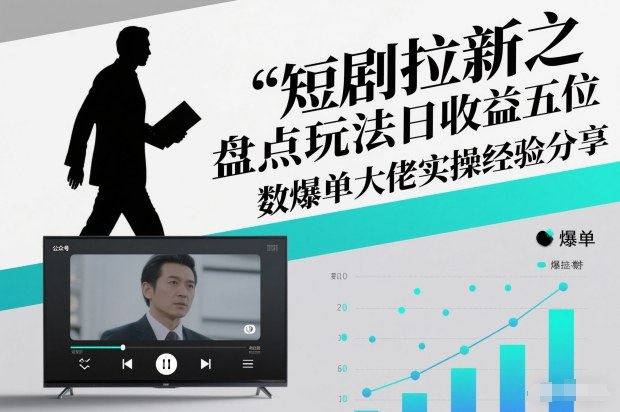 短剧拉新之盘点玩法日收益五位数爆单大佬实操经验分享-资源站