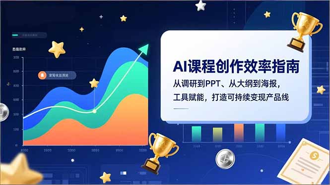 AI课程创作效率指南，从调研到PPT、从大纲到海报，工具赋能，打造可持续变现产品线-资源站