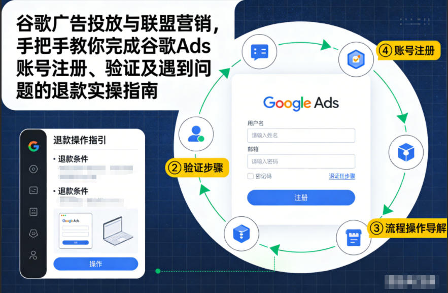 谷歌广告投放与联盟营销，手把手教你完成谷歌Ads账号注册、验证及遇到问题的退款实操指南-资源站