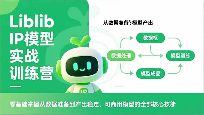 Liblib IP模型实战训练营，零基础掌握从数据准备到产出稳定、可商用模型的全部核心技能-资源站