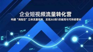 企业短视频流量转化营，构建“海陆空”立体流量矩阵，实现从0到1的破局与可持续增长-资源站