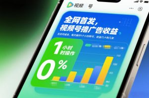 全网首发，视频号撸广告收益，无任何成本，每天操作1个小时即可，收益几十到几张-资源站