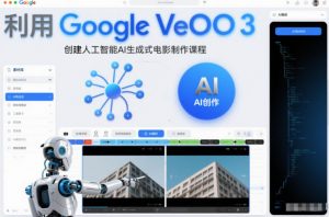 利l用Google Veo 3创建人工智能AI生成式电影制作课程，使用人工智能的力量创建令人惊叹的视频-资源站