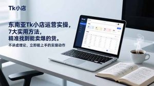 东南亚Tk小店运营实操，7大实用方法，精准找到能卖爆的货。不讲虚理论，立即能上手的实操动作-资源站