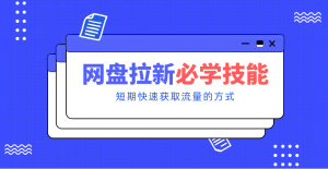 新手零门槛！网盘拉新实用教程攻略，新手也能快速上手，搭建可持续的赚钱渠道。-资源站