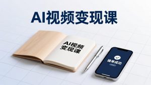 AI视频变现课，学完即可创作短片、接商单，实现副业增收，单项目报价可达千元-资源站