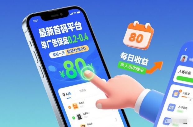 最新首码平台，单广告保底0.2-0.4，单机一天轻松撸80，早入场早賺米【揭秘】-资源站